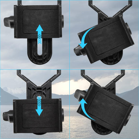Metal Smartphone Telescope Adapter Camera Mount, Universal Phone Mount, Work with for Telescope Spotting Scope Microscope Monocular Binocular...