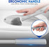 Toilet Brush and Holder Set, Silicone Toilet Bowl Cleaner Brush Bristles, Bathroom and RV Cleaning Tools, Space Saving Toilet Scrubber, Wall Mount...