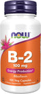 NOW Supplements, Vitamin B-2 (Riboflavin) 100 mg, Energy Production*, 100 veg Capsules...