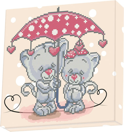 DIAMOND DOTZ ® - Its Raining Love Dotz Box, Partial Drill, Round Dotz, Diamond Painting Kits, Diamond Art Kits for Adults, Gem Art, Diamond Art, K...