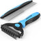 Pet Grooming Brush and Metal Comb Combo, Cat Brush Dog Brush for Shedding, Undercoat Rake for Dogs Grooming, Dematting Deshedding Brush Dogs Shedd...