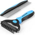 Pet Grooming Brush and Metal Comb Combo, Cat Brush Dog Brush for Shedding, Undercoat Rake for Dogs Grooming, Dematting Deshedding Brush Dogs Shedd...