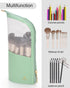 MONSTINA Makeup Brush Organzier Bag,High Capacity Portable Stand-Up Makeup Brush Holder,Professional Artist Makeup Brush Sets Case Waterproof Dust...