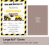 Papery Pop Construction Trucks Birthday Invitations with Envelopes (15 Count) - Kids Birthday Party Invitations for Boys - Tractor...