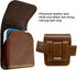for Samsung Galaxy Z Flip 5/4/3 Belt Holster Phone Case, Leather Phone Pouch, Belt Clip Phone Holder for Motorola Razr + 2023, 40 Ultra, Razr 5G (...