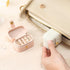 Mini Ring Storage Box Organizer Travel Jewelry Box, Small Portable Jewelry Case, Practical Travel Gift for Women, White...