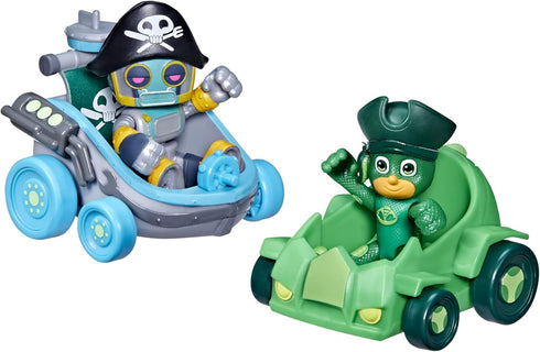 PJ Masks Pirate Power Gekko vs Pirate Robot Battle Racers Preschool Toy, Vehicle and Action Figure Set for Kids Ages 3 and Up...