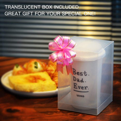 Reusable Double Wall Insulated White Ceramic Travel Coffee Cup with Lid & Sleeve, 12 fl.oz, I Am Not a Paper Cup...
