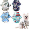 4 Pieces Pet Summer Shirts Hawaiian Style Dog T-Shirts Floral Coconut Tree Printed Puppy Shirt Summer Beach Dog Apparel Cat Outfit Shirt Breathabl...