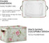 Floral Flower Rose Pattern Storage Bin Kids Women Foldable Compressible Organizer Storage Cube with Handle Storage Basket Box for Closet Shelves 1...