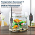 Adjustable Mini Aquarium Heater 0.5/1/2/3 Gallon Submersible Small Fish Tank Heater 10W/20W/30W Digital Display Thermostat External Temperature Co...