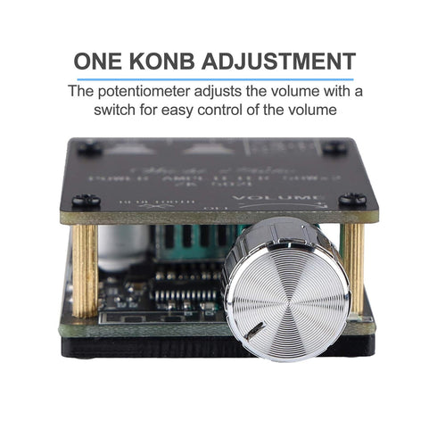 Mini Amplifier Board Bluetooth Amplifier 2.0 2X50W 5V-24V Audio Power Amplifier Module for Store Home Theater Speakers...