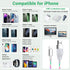 Aolcev Charger Cable for iPhone Light Up Glowing Fast Charging Cord, 480Mbps Transfer Speed Charging Cable Compatible with iPhone 14 13 12 11 Pro ...