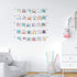 BIZYAC Hanging Photo Display Room Wall Decor - Sculptural Picture Frames Collage - 5 Strings with 30 Clips - 3M Self Adhesive Hooks - No Holes Dri...
