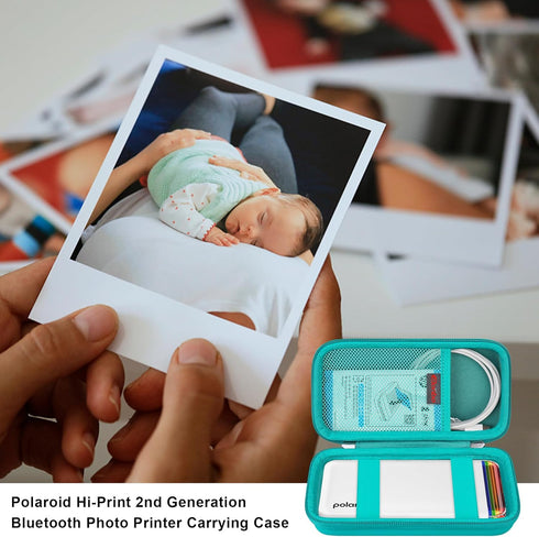 Carrying Case for Polaroid Hi-Print + Paper Bundle- 2nd Generation Bluetooth Connected 2x3 Pocket Photo Dye-Sub Printer, Photo Printer Travel Stor...