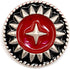 20 pcs Color Contrast Black Enamel Silver Star Sewing Metal Shank Buttons for Coats -25mm -1"...