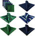 SHLAX&WING 5 Pieces Assorted Mens Silk Pocket Square Handkerchiefs Set Lot 84...