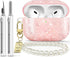 Airpods Pro 2nd Generation Case with Shell Pattern, Cute Airpods Pro Case with Luxury Pearl Keychain, TPU Airpods Pro Case Cover with Cleaning Pen...