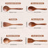 Wooden Spoons for Cooking, 6 Pcs Wooden Utensils for Cooking, Natural Teak Wood Non-Stick Cooking Spoons, Wood Utensils Set for Kitchen...
