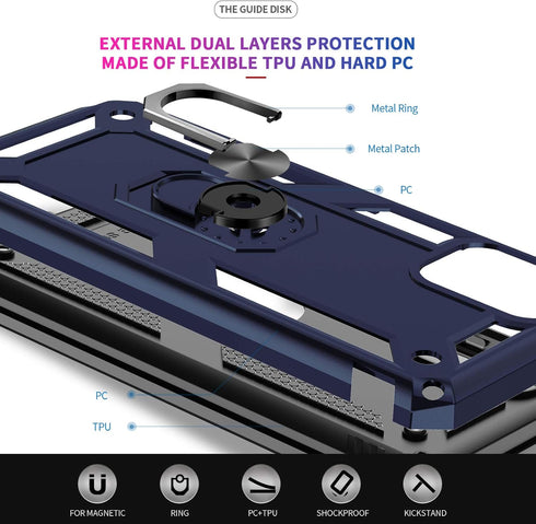 LeYi for Moto G Stylus 2021 Case, Motorola Moto G Stylus Case 2021 with 2 Tempered Glass Screen Protector, Military Grade Phone Case with Kickstan...