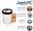 Jarmazing Products Mason Jar Toothbrush Holder – Black – with 16 Ounce Ball Mason Jar – Made from Rust-Proof Stainless Steel...