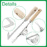 Garden Weeding Tool Set Stainless Steel Weed Puller Tool Removal Weed Puller Yard Gardening Lawn Tool for Sidewalk Patio Wall Crevice(Sickle+Fork...