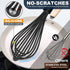 Whisk,Silicone Whisks for Cooking non Scratch Protect your ceramics from sticking to pots and pans.7+9+11in wisk.Perfect for Blending, Whisking, B...