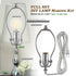 Lamp Making Kit,Make a Lamp or Repair Kit,3-Way Lamp Socket with Matching Cord Lamp Harp Set,Lamp Wiring Kit for Table Floor Lamp,Essential Hardwa...