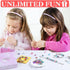 Mckanti 150 Pieces Charm Bracelet Making Kit for Girls, Charm Bracelets Jewelry Making Kit with Beads Bracelets Charms Necklace DIY Crafts Gifts S...