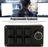 Diyeeni Mini 6 Key Keypad, Mechanical Gaming Keyboard, Portable One Handed USB Macro Keypad with Knob, Easy to Operate, for Music, Media, Industri...