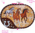 Hot Focus Dashing Horse Oval Shaped Musical Jewelry Box...