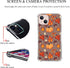 Fall Leaves Pumpkin Acorns Case Compatible with iPhone 14 Plus, Aesthetic Autumn Halloween Case for iPhone 14 Plus for Teens Men and Women, Cool T...