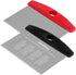 Ourokhome Dough Pastry Bench Cutter Scraper, Stainless Steel Pizza Cutter for Kitchen Baking, Dishwasher Safe, Anti-Wear Laser-Engraved Measuring ...