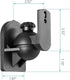 WALI Speaker Wall Mounts, Bookshelf Speaker Wall Mount Brackets, Surround Sound Speaker Mounts, Hold up to 7.7 lbs, (SWM402), 4 Pack, Black...