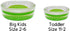 2 Pack - KidSole Shock Absorbing Lightweight Gel Heel Cups For Kid's With Sensitive Heels, Heel Spurs, Plantar Fasciitis, or Ankle Pain (Green Kid...