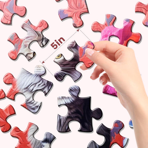 4 Pack 24 Large Piece Jigsaw Puzzles Dementia Alzheimer's Products and Activities for Elderly Seniors Puzzle Alzheimer's Cognitive Game Easy Puzzl...