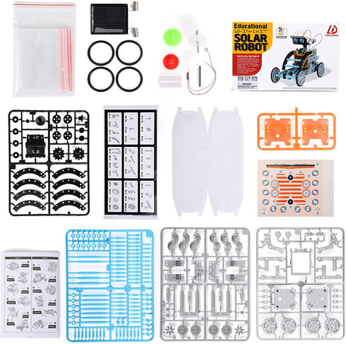 Lucky Doug 12-in-1 STEM Solar Robot Kit Toys Gifts for Kids 8 9 10 11 12 13 Years Old, Educational Building Science Experiment Set Birthday for Ki...