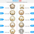 80Pcs Women Shirt Brooch Buttons Cover up Button Pin Safety Brooch Buttons 10 Style No-Sew Replacement for Clothing Dress Sweater Shoes Hats Decor...