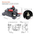 200 Amp Circuit Breaker with Manual Reset for Car Marine Trolling Motors Boat ATV Manual Power Protect for Audio System Fuse, 12V-48VDC, Waterproo...