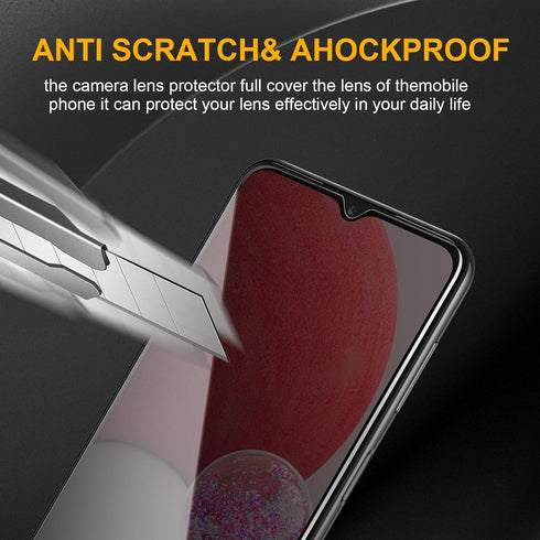 3 Pack Privacy Screen Protector for Samsung Galaxy A12/A13/A13 LTE/A32 5G/A03S/A02S, Anti Spy Tempered Glass 9H Hardness, Black Protector Anti Spy...
