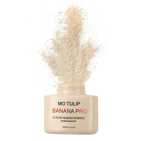 Banana Pro Loose Baking Powder, long lasting Matte Finish Make Up Setting Powder, Easy to Make Up Face Powder for Medium Skin Tones, Minimizes Por...