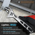 FIRSTINFO F36108 8" Hookable Deep Throat Adjustable Wrench, 1-1/4 inch (32mm) Wide Jaw Opening, Metric & SAE Scales | Chrome-Vanadium Steel Constr...