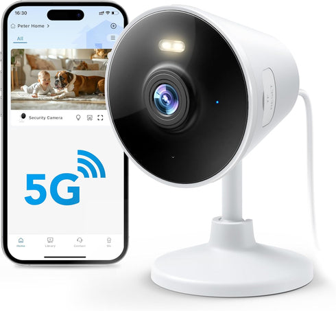 5G & 2.4G Indoor/Outdoor Security Camera for Home, Baby/Elder/Dog/Pet Camera with Phone App, WiFi Camera w/Spotlight Color Night Vision 2-Way Audi...