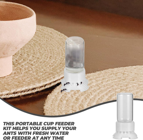 Yardwe 2pcs Ant Water Feeder, Liquid Feeder Ant Feeding Box Micro Animal Liquid Feeder Ant Nest Accessories, 5ML...