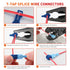 Nilight 120PCS/60 Pairs Quick Splice Disconnect Wire Terminals T-Tap Spade Wire Connectors Bule 16-14 AWG Male Female Fully Insulated Electrical W...