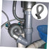 Sink connecting extension drain hose for washing machine water outlet hose drain tubing sink drain flexible hose flexible drain double head plasti...