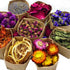 9 Bags Set Dried Flowers - Candle Making Soap Making DIY Candel Natural Flowers-Lemon,Lily,Don't Forget Me,Lavender,Mint Leaf,Rose Petal, Red Rose...