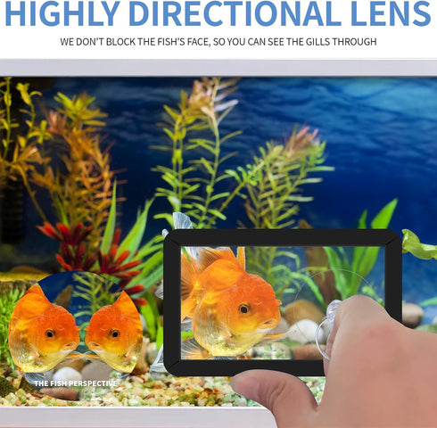 Fighting Fish Training Mirror, Double-Sided Fish Fighting Mirror, Fighting Fish Toys with Suction Cups, Used for Training Fighting Fish, Brontosau...