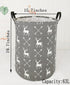 19.7 Inch Round Kids Laundry Clothes Hamper Laundry Basket with Handles,Baby Toys Storage Organizer Bins Laundry Gift Basket for Boys and Girls Ro...