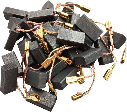30Pcs Electric Motor Carbon Brushes Replacement Repair Tool Set, b-100 5x8x15mm Self-Stop Graphite Carbon Brush for Motor...
